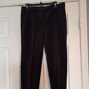 LOFT Velvet Riviera pants size 8, Black